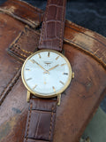Brilliant Vintage Gents Longines 3 Star Gold Plated Time Only Wristwatch Cal 490 c.1969