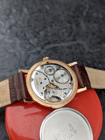 Brilliant Vintage Gents Longines 3 Star Gold Plated Time Only Wristwatch Cal 490 c.1969
