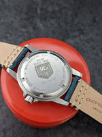 Stunning Vintage Gents Mid-Size Tag Heuer Blue Divers Watch 1500 Series WD1214
