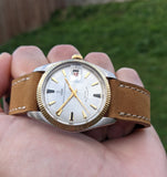 Vintage Rolex Tudor Prince Oysterdate Auto Small Rose Wristwatch Ref 7990/3