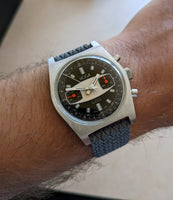 Vintage Hoga/Vulcain "Surfboard" Chronograph Wristwatch.