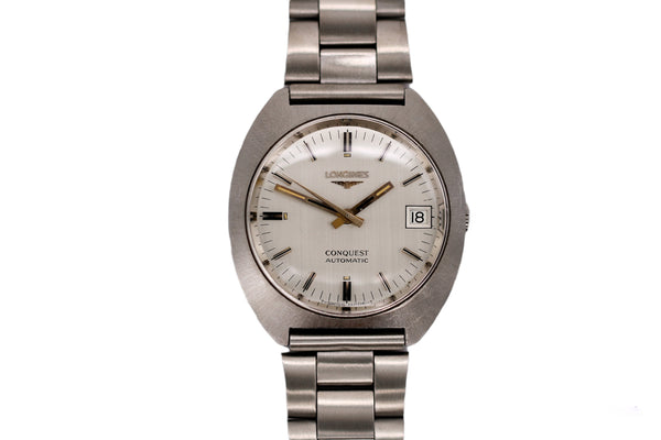 Vintage Longines Conquest Automatic Steel Wristwatch c.1969
