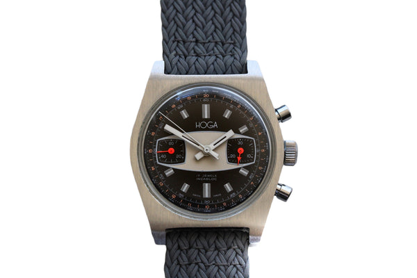 Vintage Hoga/Vulcain "Surfboard" Chronograph Wristwatch.