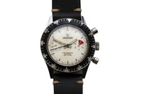 Vintage Croton Chronomaster Aviator Sea Diver Rare White Dial