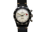 Vintage Croton Chronomaster Aviator Sea Diver Rare White Dial