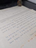 Super Rare Antique WW1 era Heroic Life Saving Scouts Letter Hand Signed by and from Scout Founder Lord Robert Baden-Powell 4th November 1915
