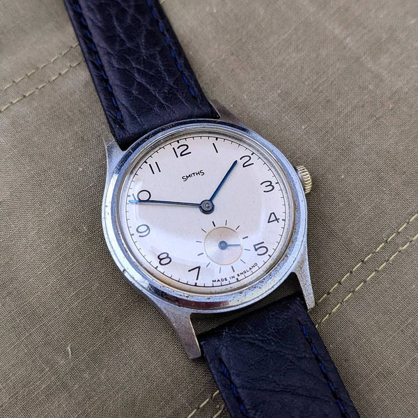 Vintage Smiths Pre Deluxe English Made Wristwatch Aquatite Case c.1950/51