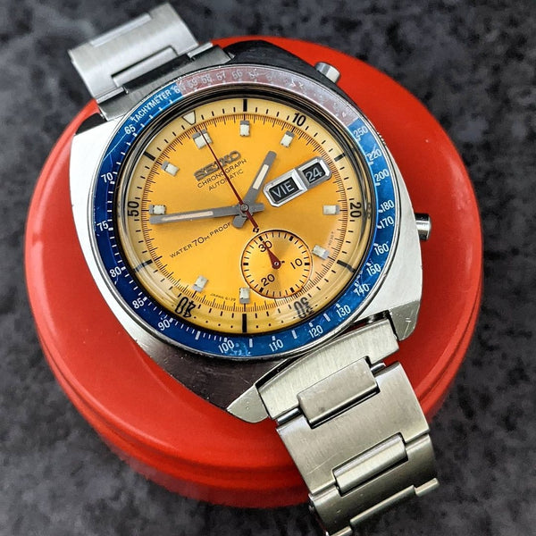 Vintage Seiko 6139-6000 "Pre Pogue" Proof Model Chronograph Wristwatch c June 1970
