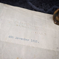 Super Rare Antique WW1 era Heroic Life Saving Scouts Letter Hand Signed by and from Scout Founder Lord Robert Baden-Powell 4th November 1915