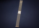 Superb Vintage NK Wristwear 9ct Gold Wristwatch Bracelet Strap 18mm ends c.1960