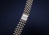 Superb Vintage NK Wristwear 9ct Gold Wristwatch Bracelet Strap 18mm ends c.1960