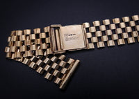 Superb Vintage NK Wristwear 9ct Gold Wristwatch Bracelet Strap 18mm ends c.1960